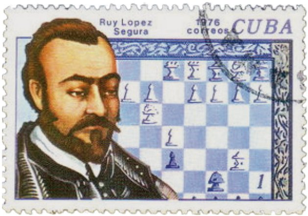 Einzig bekannte Abbildung von Ruy López