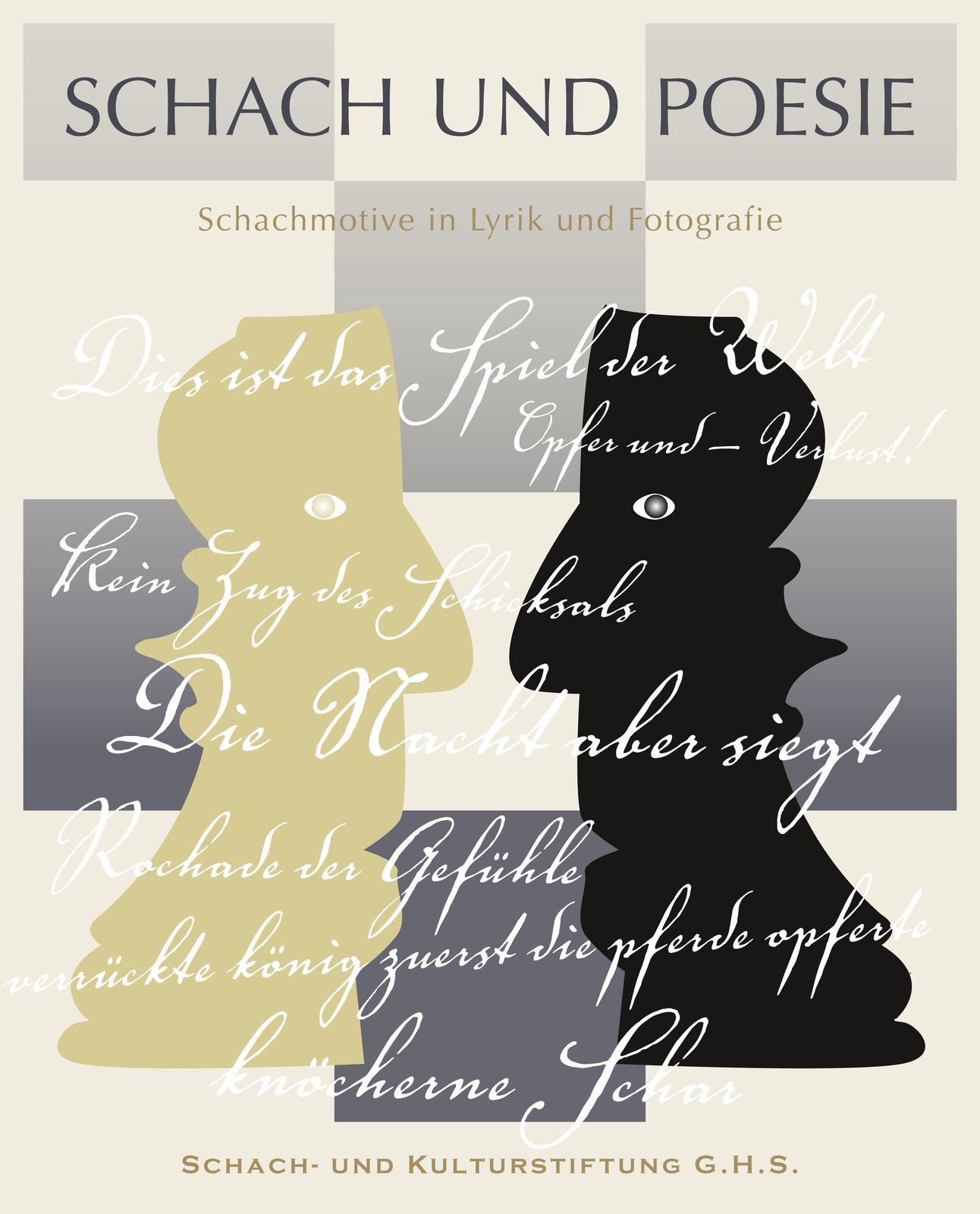 Umschlag des Katalogs „Schach und Poesie“